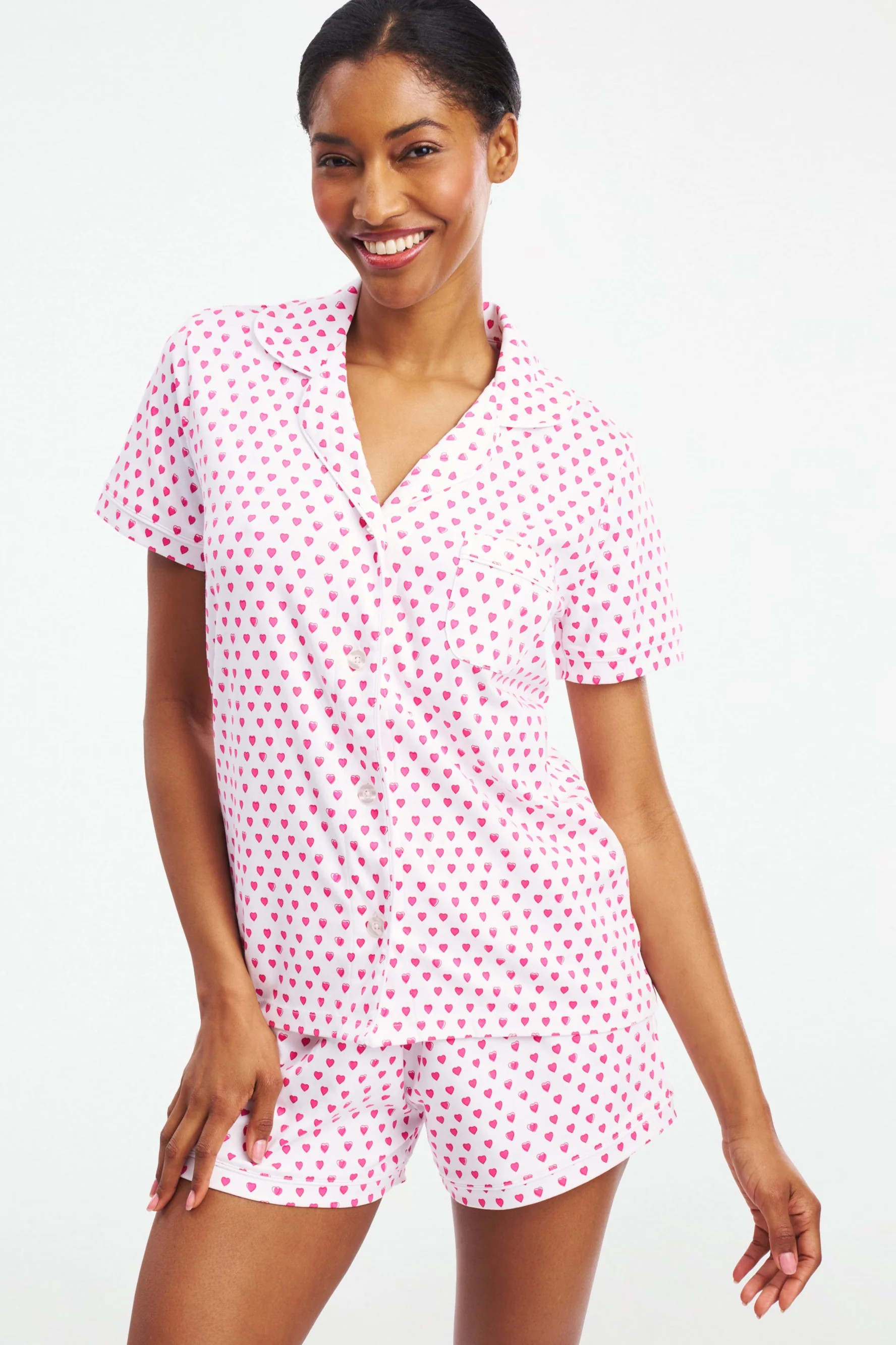 Hearts Polo Pajamas | Roller Rabbit | Roller Rabbit