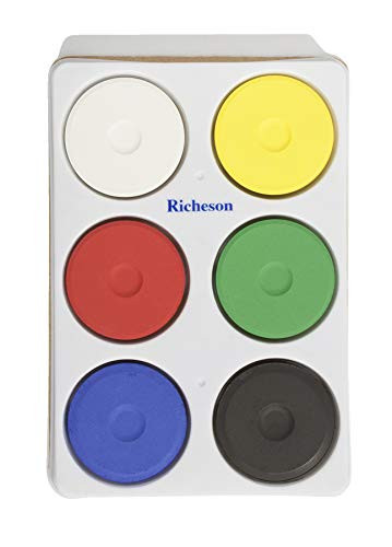 Jack Richeson - 101260 Giant Tempera Cakes in Tray, Assorted Opaque Colors, Set of 6 - 288628 | Amazon (US)