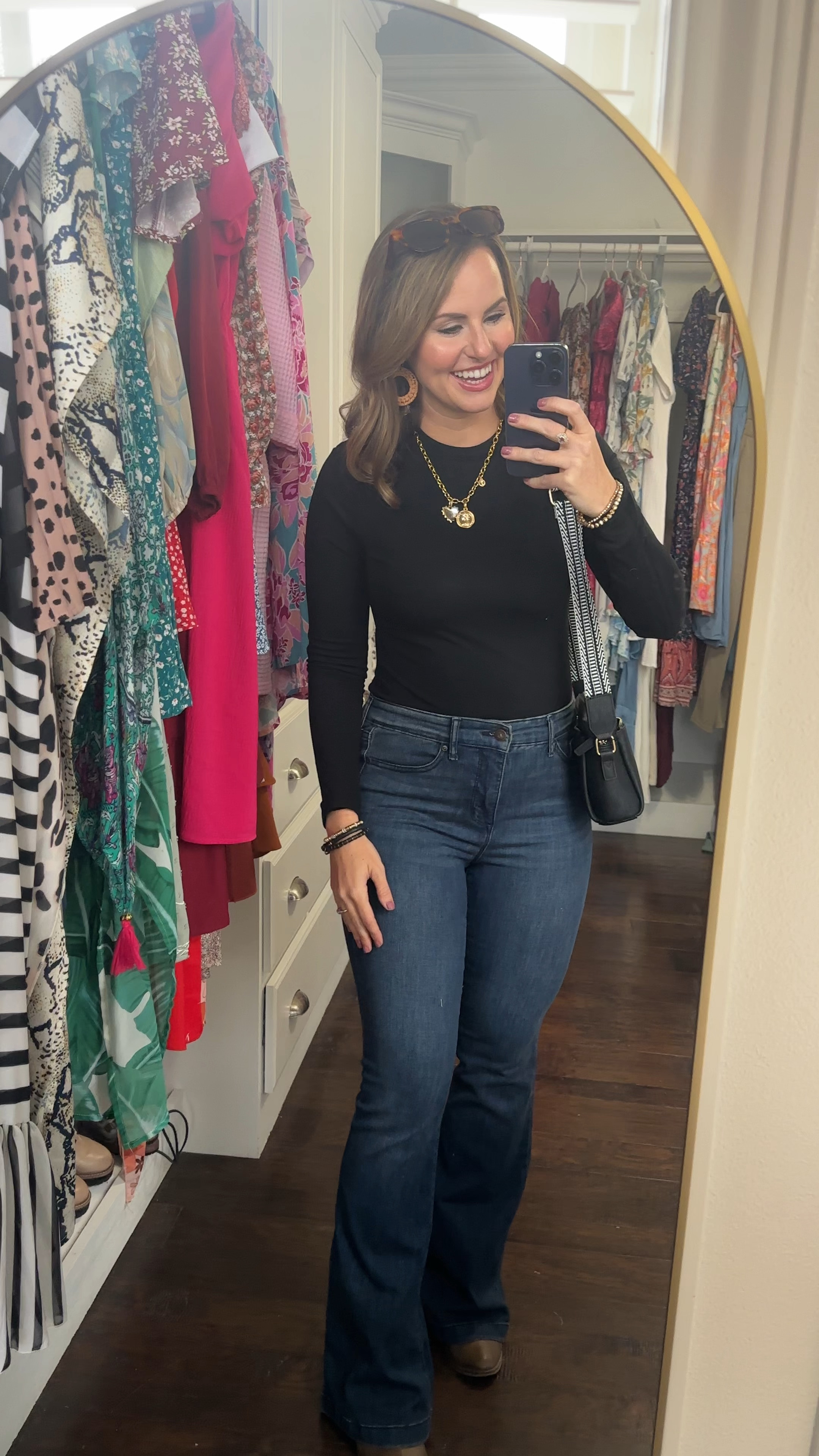 Cute fall outfit from Amazon perfect for date night!! Love these Walmart jeans, skims dupe top & charm necklace!! 

#LTKCyberWeek #LTKGiftGuide #LTKStyleTip