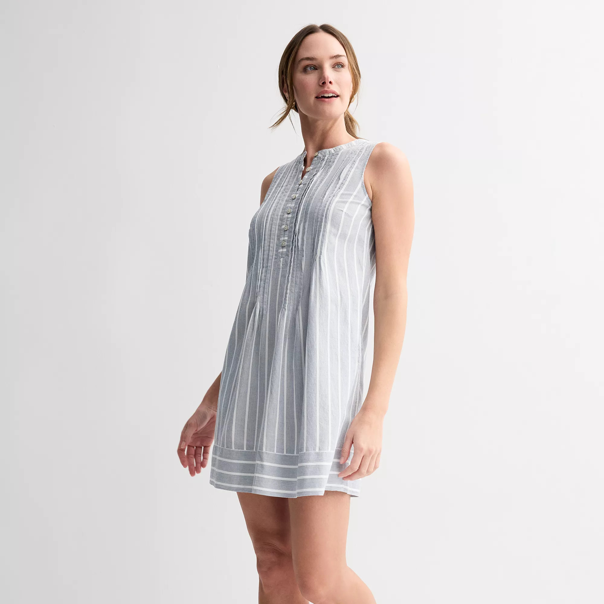 Petite Sonoma Goods For Life® Sleeveless Pintuck Dress | Kohl's