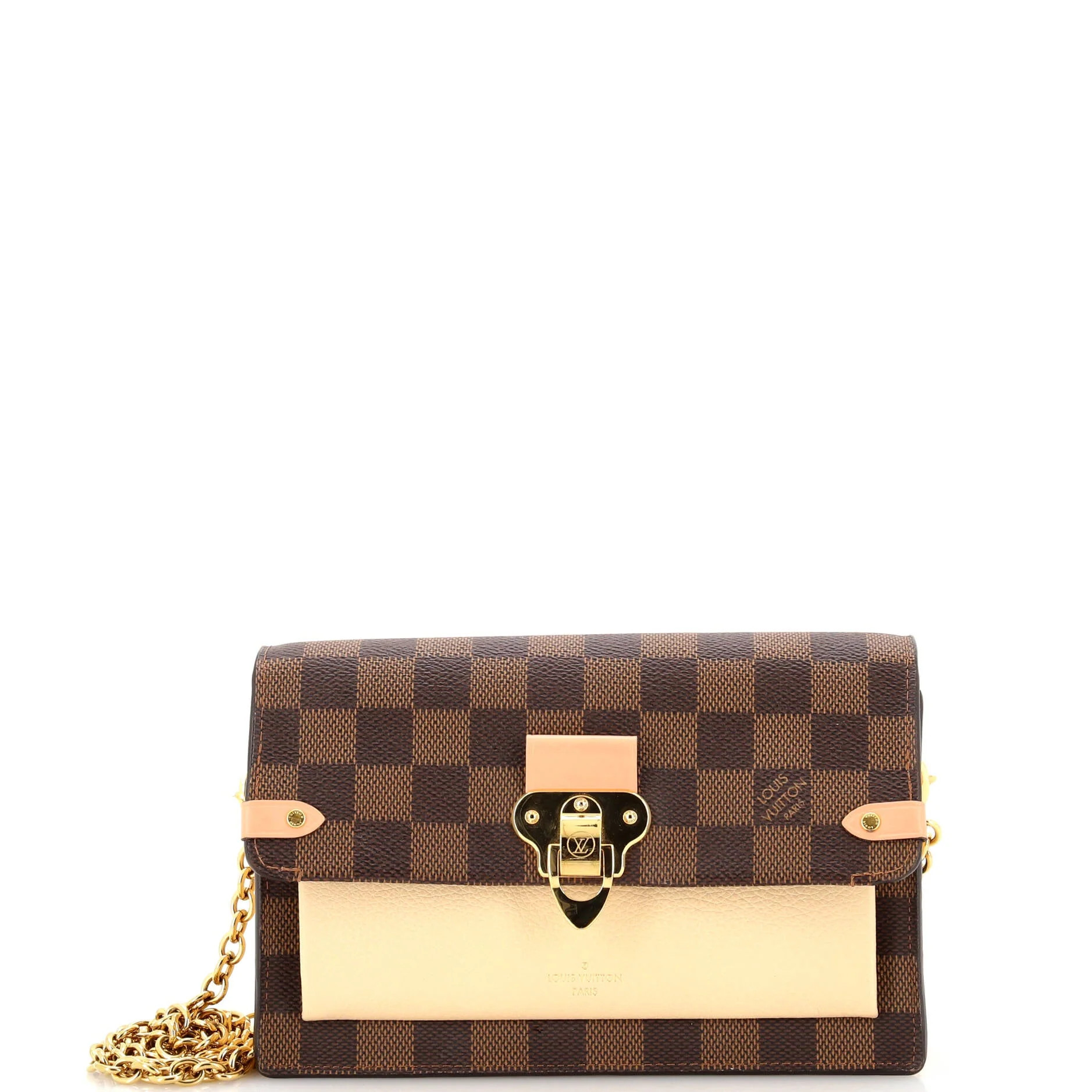 Vavin Chain Wallet NM Damier with Leather | Shop Simon