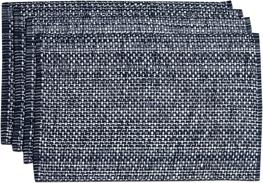 Sweet Home Collection 100% Cotton Placemats for Dining Room Rectangle Two Tone Woven Fabric 13" x... | Amazon (US)