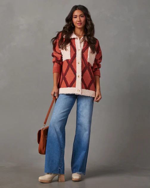 Parkside Patterned Knit Jacket | VICI