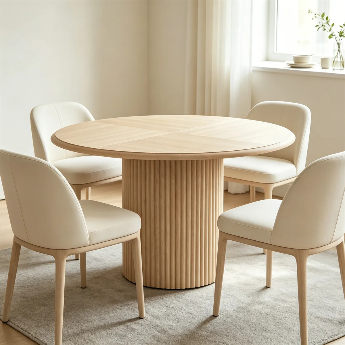 Round Greeting Dining Table, Perfect For Small Spaces And Intimate Gatherings, Enhancing Home Dec... | Wayfair North America