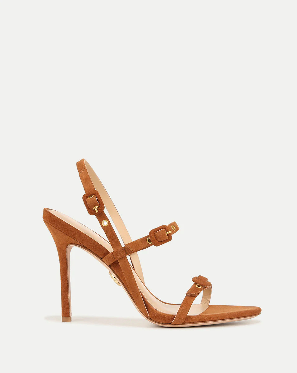 Alta Suede Buckled Strap Sandal | Veronica Beard