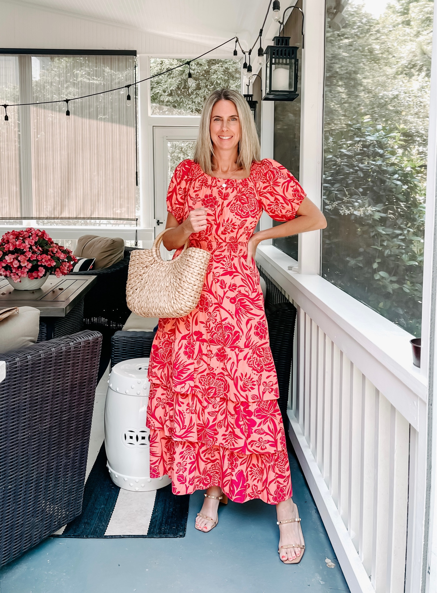 This beautiful Target dress can be worn on or off the shoulder. Would be a great Wedding guest dress or vacation dress! I am 5’6 and wearing a small. 




#LTKSeasonal #LTKwedding #LTKunder50