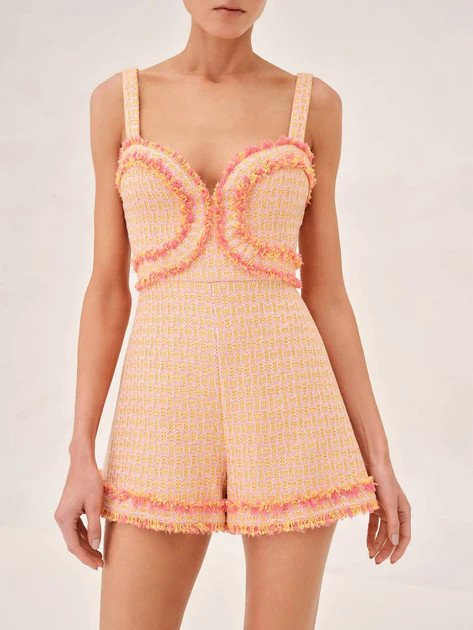 Blaine Romper In Sunrise Tweed | Shop Simon