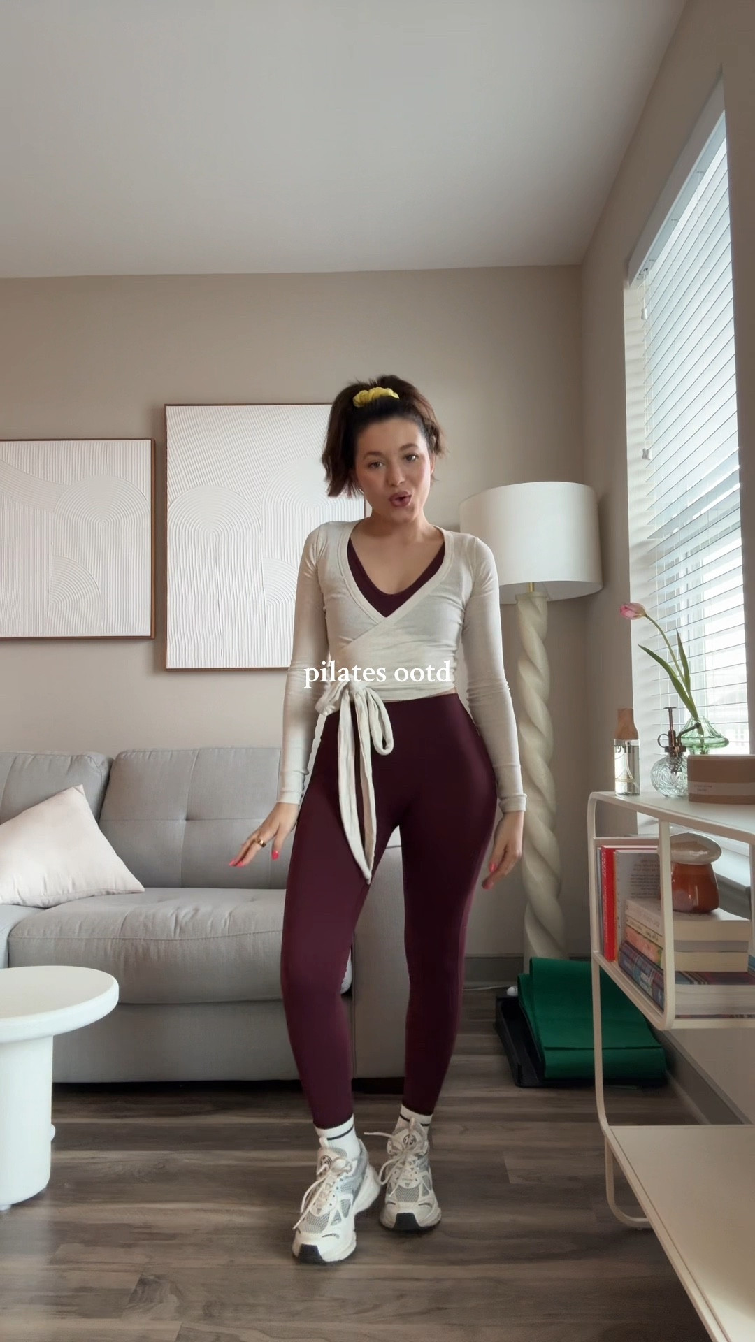 Pilates outfit of the day! Xs in wrap top, small in set 🫶 

Workout outfit, pilates princess, workout motivation 

#LTKfindsunder100 #LTKstyletip #LTKfitness