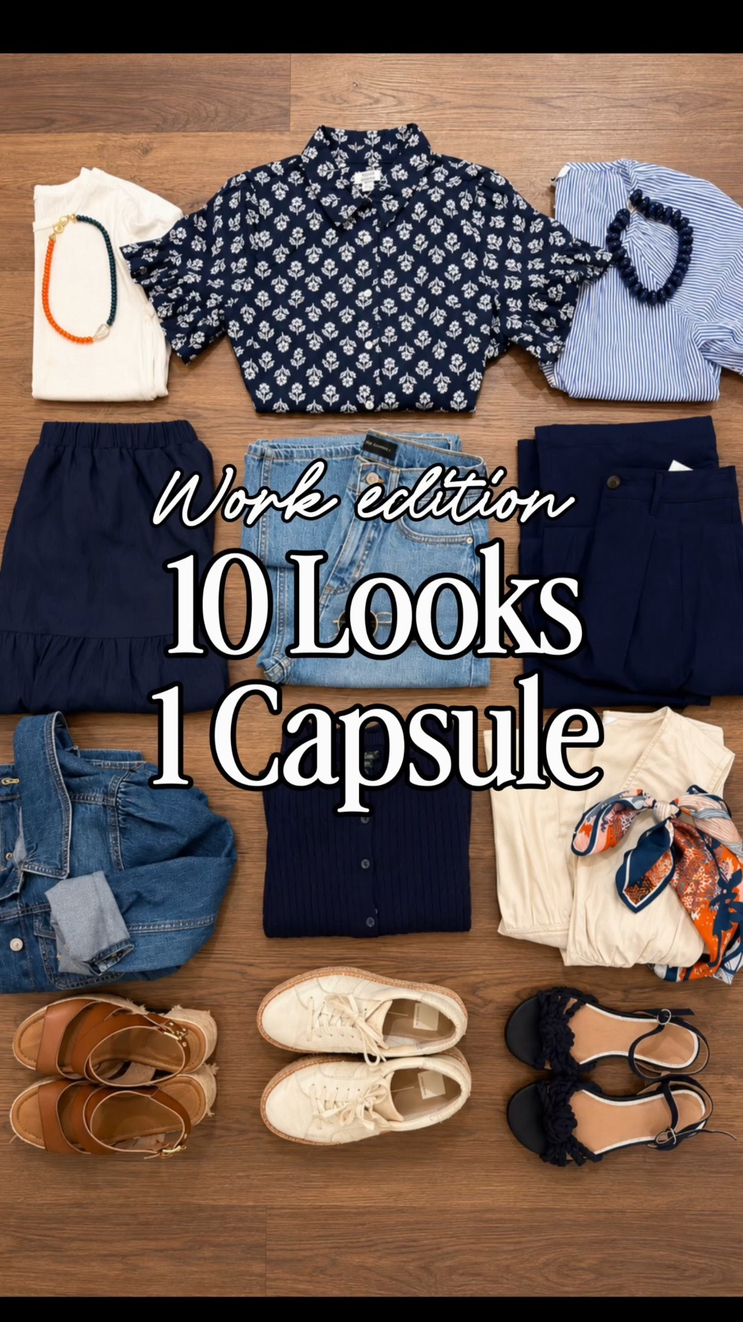 Follow + Comment WORK to grab my latest capsule obsession for work! 

Building these capsules have my favorite way to stretch my budget! Finding items that I can switch around to make endless outfit possibilities. Mixing a few favorite pieces from Walmart and Jcrew factory to show how you can create a week’s worth of looks without buying a whole new wardrobe. Comment CAPSULE and I’ll send you all the links!

Wear XS in pants and skirt 
XS in tops 


capsule wardrobe, affordable fashion, teacher outfits, workwear inspiration, mix and match outfits, classic style, fall transition outfits, everyday style, wardrobe basics, business casual outfits, teacher style, budget-friendly fashion, versatile wardrobe, neutral outfits, denim outfit ideas, navy and white style, outfit inspiration, capsule closet, wearable fashion, everyday outfits