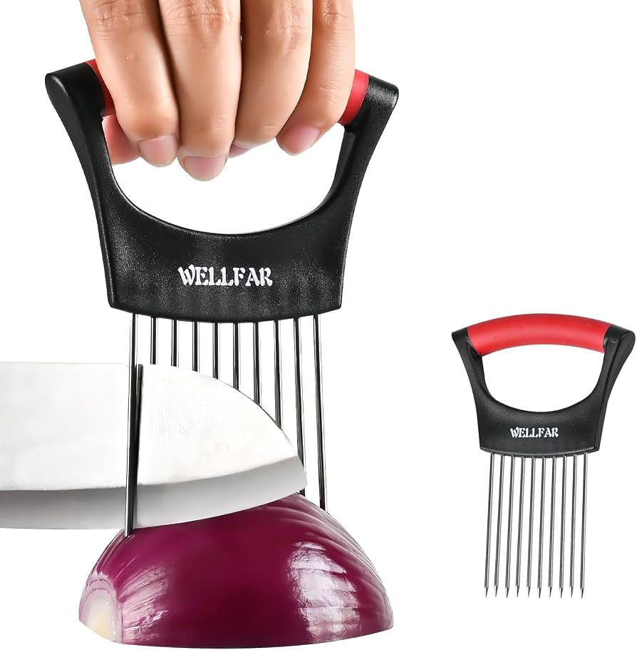2PCS Onion Slicer, Vegetable Holder for Slicing, Slice Cutter Chopper Guide | Amazon (US)