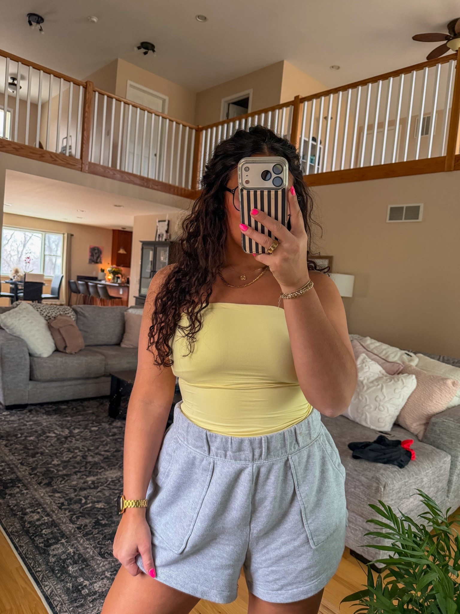 I’m wearing a large in the strapless top & a large in the aerie shorts! 

#amazon #aeriee

#LTKMidsize #LTKSpringSale #LTKspring