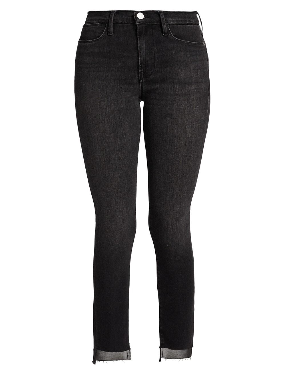 Frame Le High Skinny Raw Stagger Hem Jeans | Saks Fifth Avenue