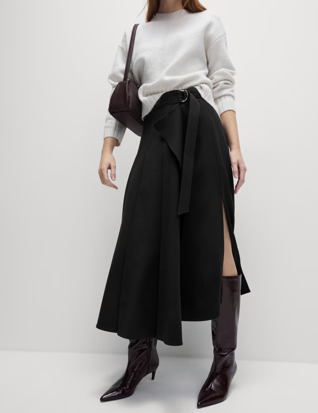 Pleated Midaxi Wrap Skirt | Marks & Spencer (UK)