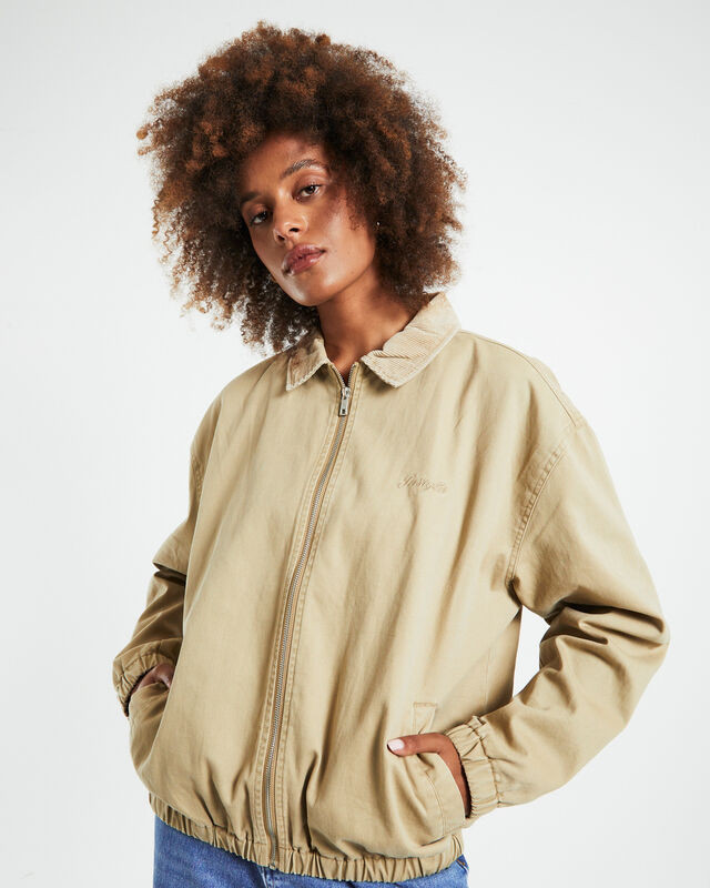 Harrington Cord Collar Jacket Cream | General Pants