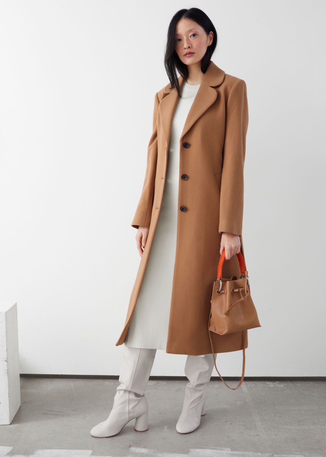 A-Line Wool Blend Belted Coat | & Other Stories (EU + UK)