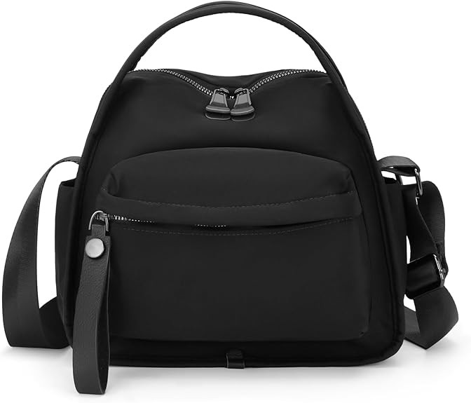 Women's Elegant Solid Color Shoulder Bag Fashionable Zipper Crossbody Bags Soft Top Handle Handba... | Amazon (US)