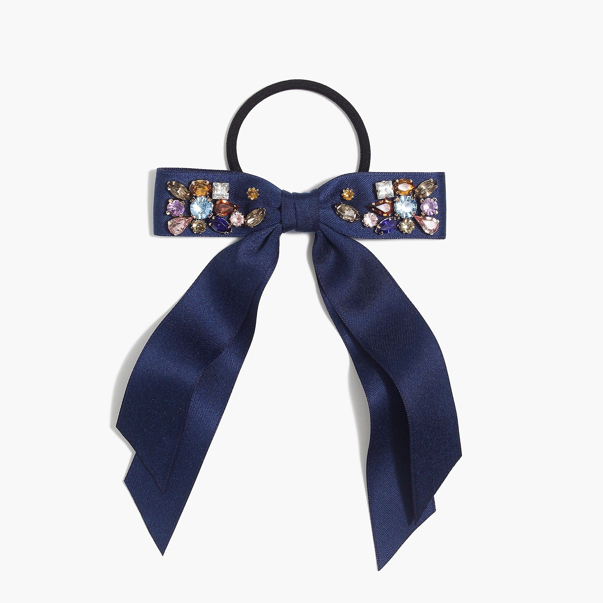 Embellished bow hair tie | J.Crew Factory