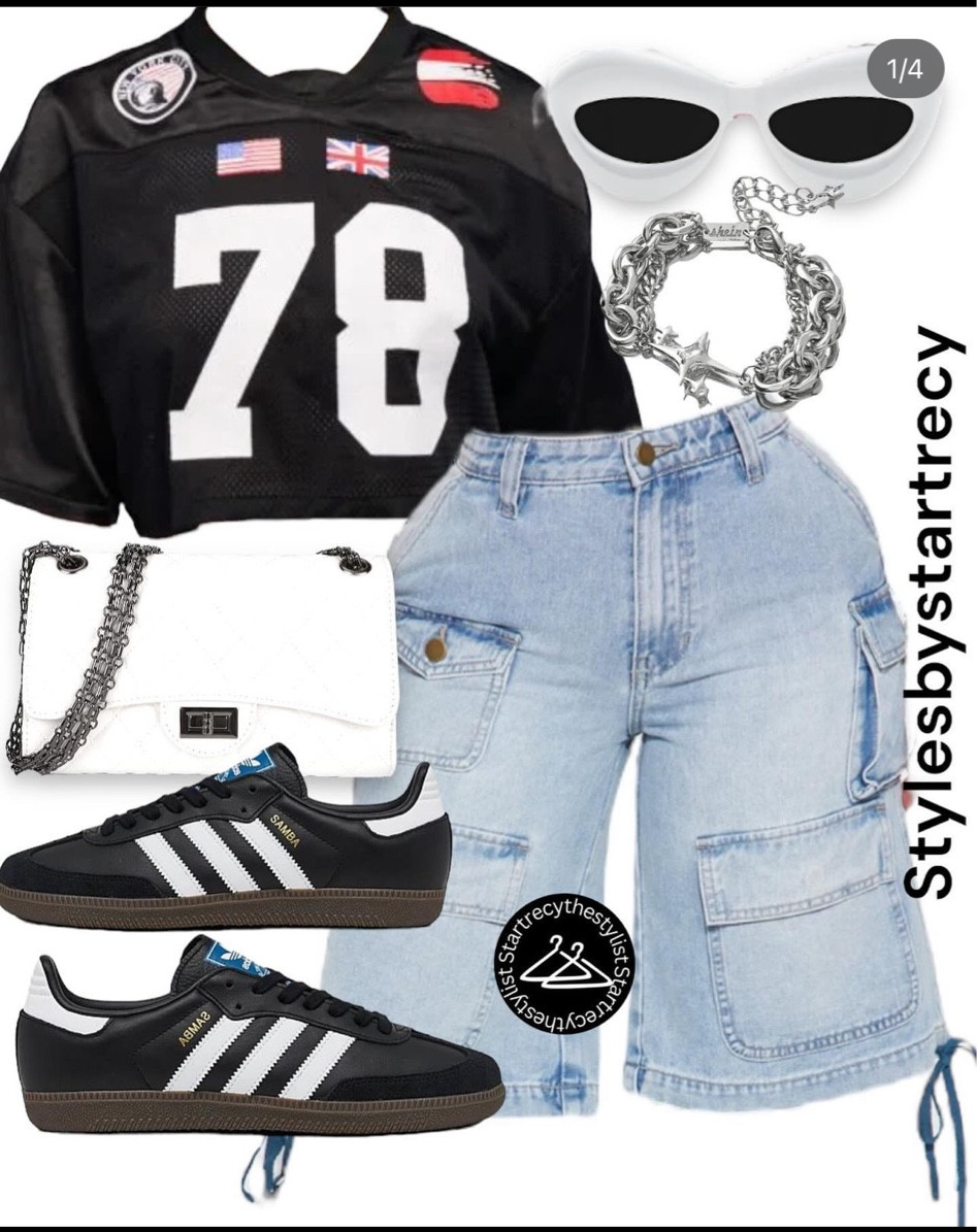 Shorts :
Kent cargo denim shorts - medium wash