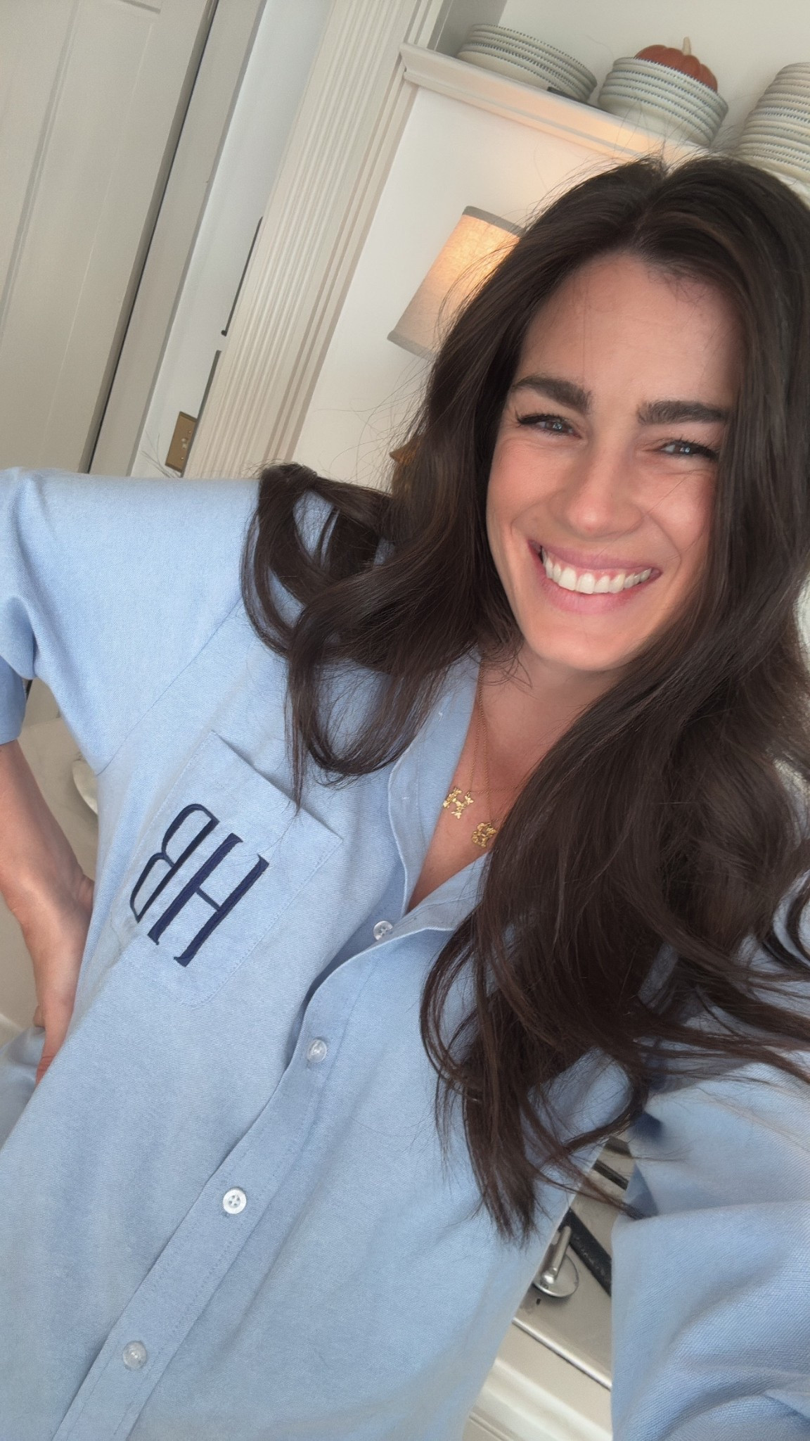 Custom shirt button down shirt Katie kime oxford shirt 

#LTKStyleTip