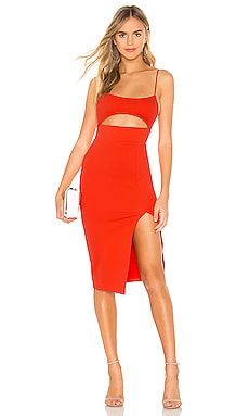 superdown Trista Cut Out Dress in Poppy from Revolve.com | Revolve Clothing (Global)