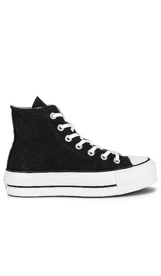 Chuck Taylor All Star Lift Hi Sneaker in Black & White | Revolve Clothing (Global)