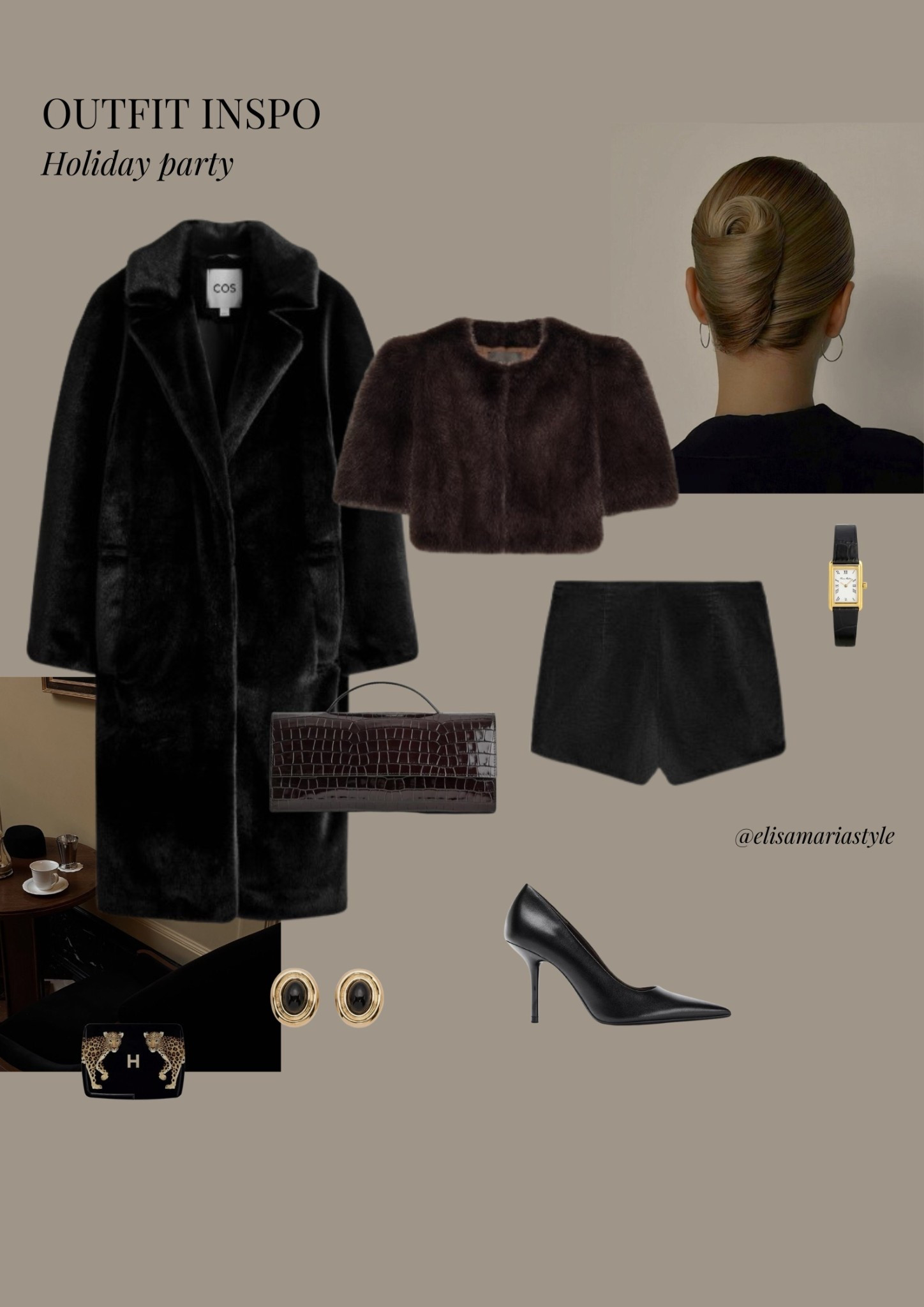 Fur jacket holiday party outfit idea ✨ Complete the look with sheer black tights 🫶🏼

#LTKpartywear #LTKfestive #LTKdatenight