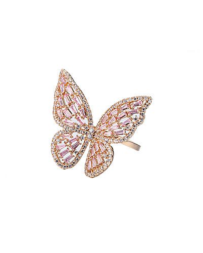 Eye Candy LA Stunning CZ Butterfly Ring | Ruelala