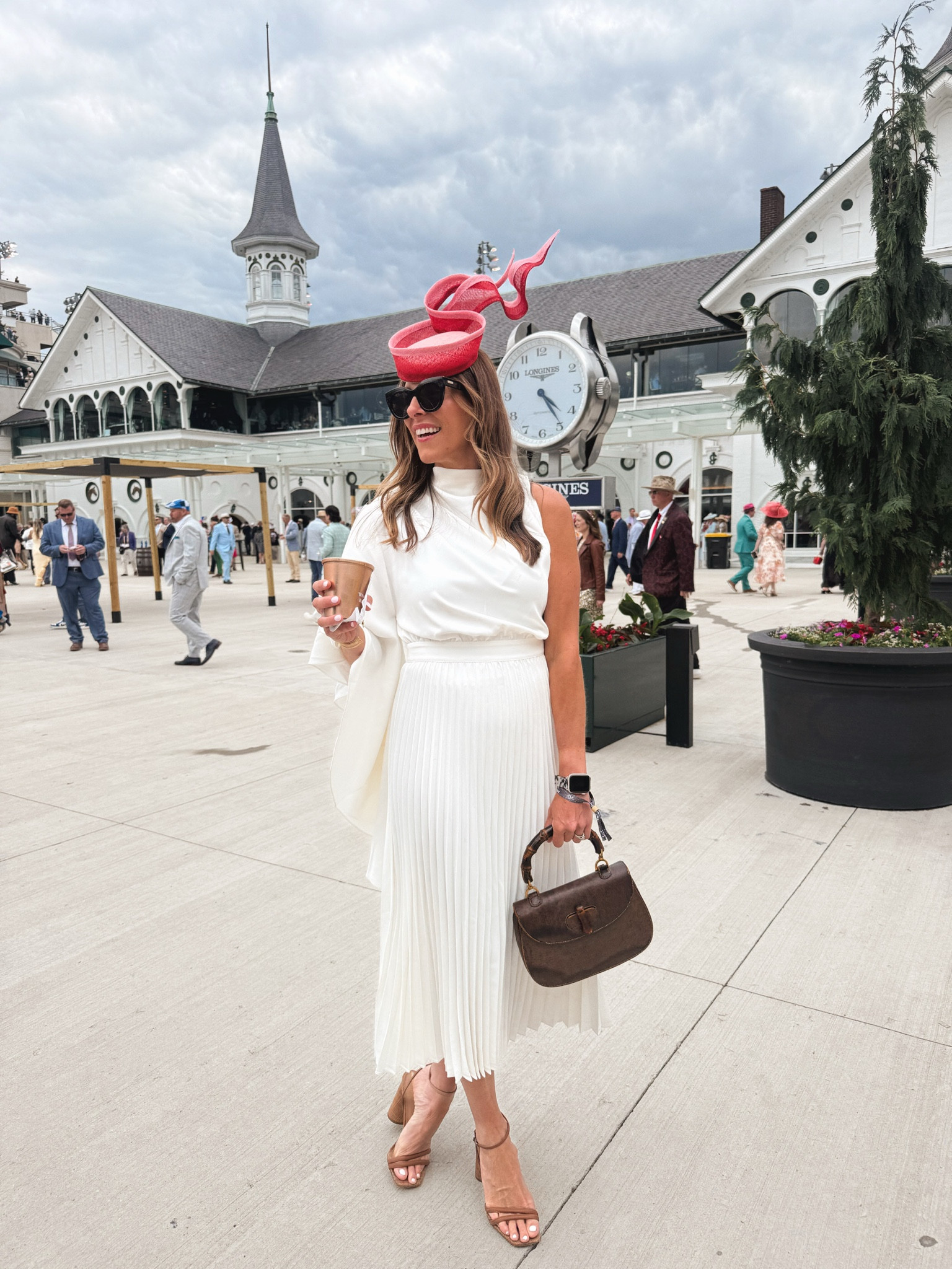 Club L London pleated white dress for the races. 

#LTKWedding #LTKTall #LTKdayinmylife