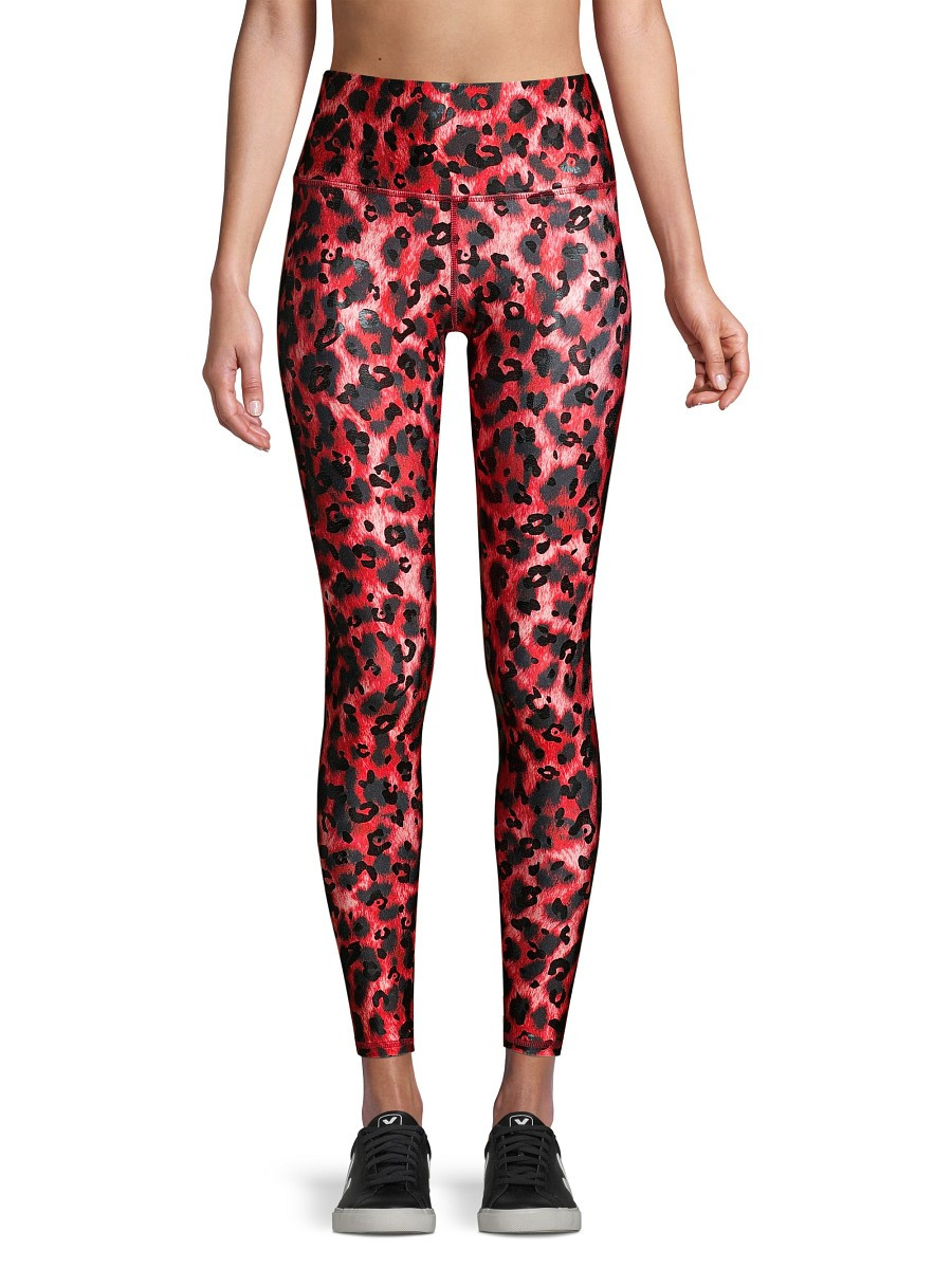 Terez Women's Balayage Foil Leopard High-Rise Leggings - Red - Size XS | Saks Fifth Avenue OFF 5TH