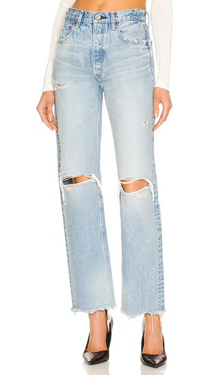 Odessa Wide Straight in Light Blue | Revolve Clothing (Global)