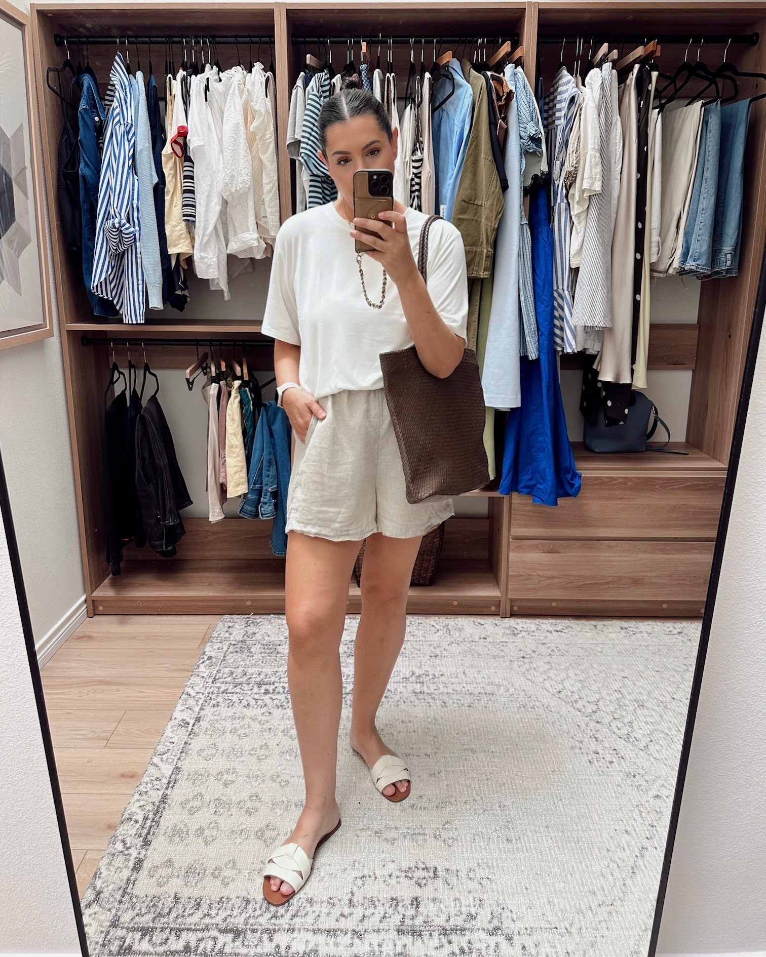 I wanted a looser, longer fit for a white tee and I finally found one! Now it fits loose and quite long, so keep that in mind but if you like a loose, Drapey tee this one is a great option! Typically under $15 as well! I am in the large, could have done a medium so keep that in mind. Runs big!

#LTKstorytime