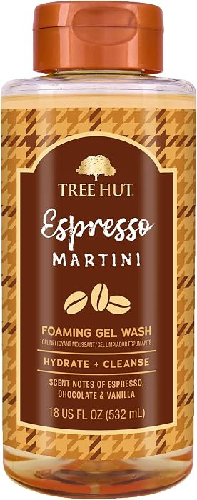 Tree Hut Espresso Martini Foaming Body Wash, 18 Fl Oz | Amazon (US)