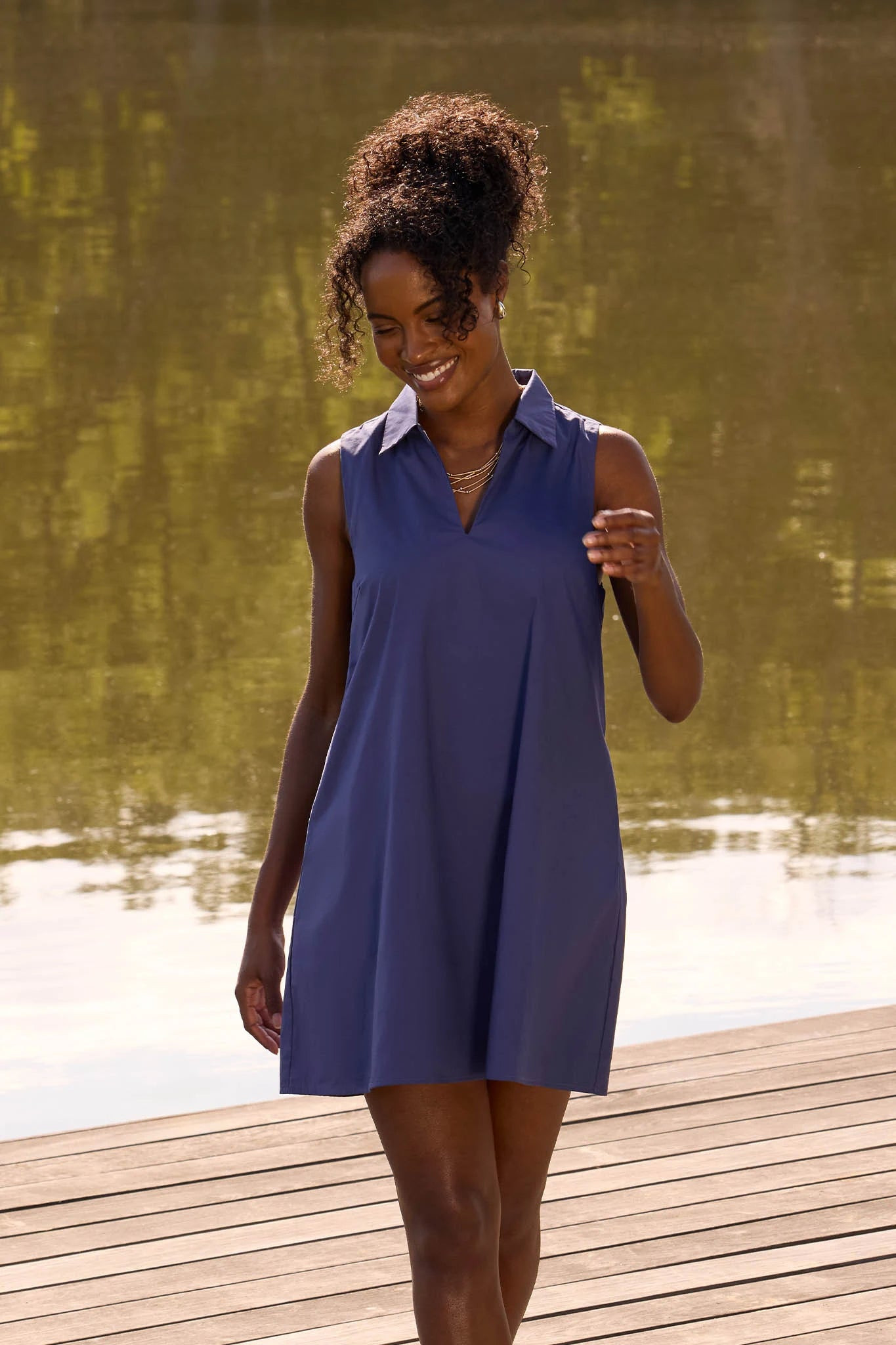 Ellen Dress- Navy | Avara