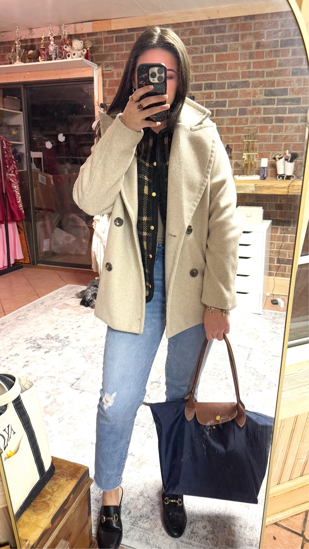 work ootd (cardigan is vintage liz baker ) 

#LTKItBag #LTKFindsUnder50 #LTKWorkwear