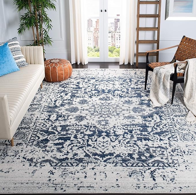 Safavieh Madison Collection MAD603D Oriental Snowflake Medallion Distressed Non-Shedding Stain Re... | Amazon (US)