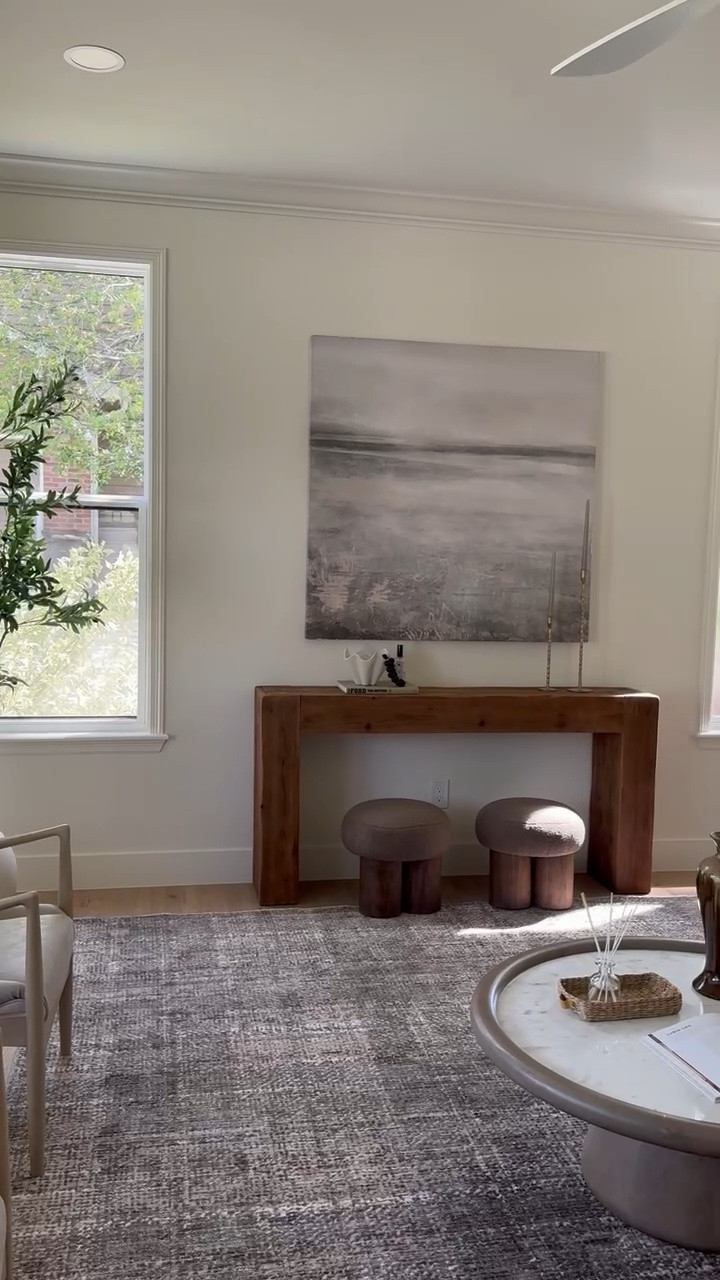 These ottomans and console from Wayfair are a designer look for less!

#LTKHome