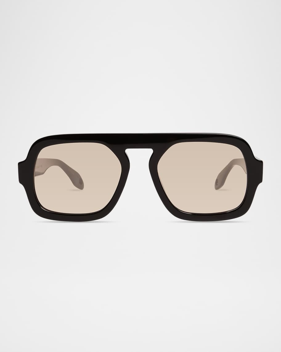 Elisa Johnson Jane Acetate Aviator Sunglasses | Neiman Marcus