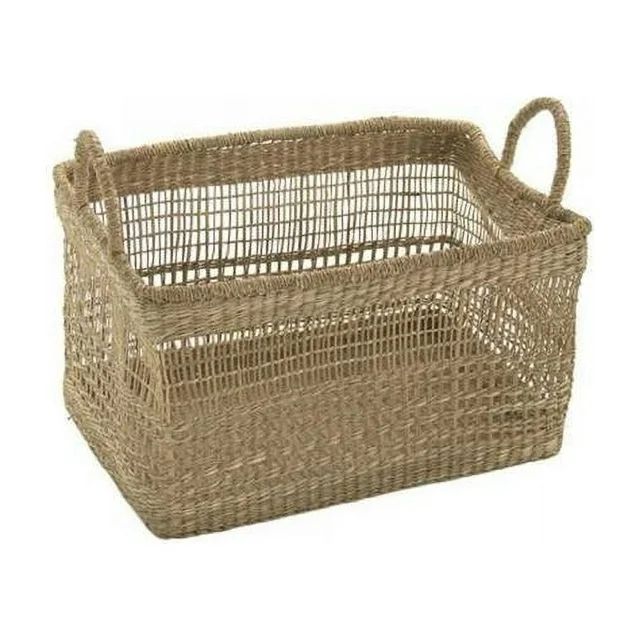 Zentique  17.5 x 10.5 x 12.75 in. Woven Basket, Brown | Walmart (US)