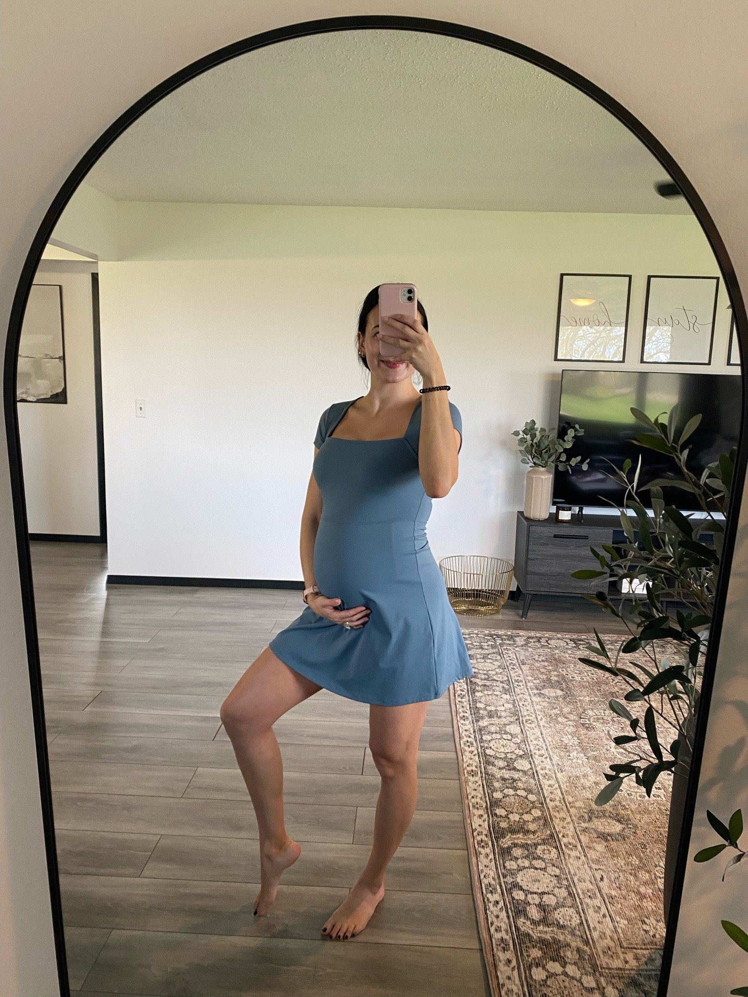 Bump friendly Amazon dress, quality is amazing! No pads in top, shorts under dress! In M here, normally size xs:)

#LTKStyleTip #LTKActive #LTKBump