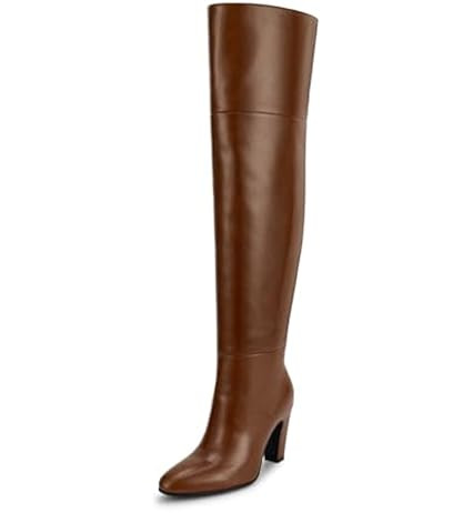 Amazon.com | N.N.G Women Over Knee Long Boots Cream Size 7.5 Winter Suede Autumn Quality Comfort ... | Amazon (US)