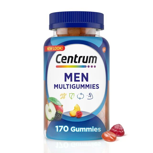 Centrum Multigummies Men's Gummy Vitamins, Multivitamin Supplement, Assorted Fruit, 170 Count - W... | Walmart (US)