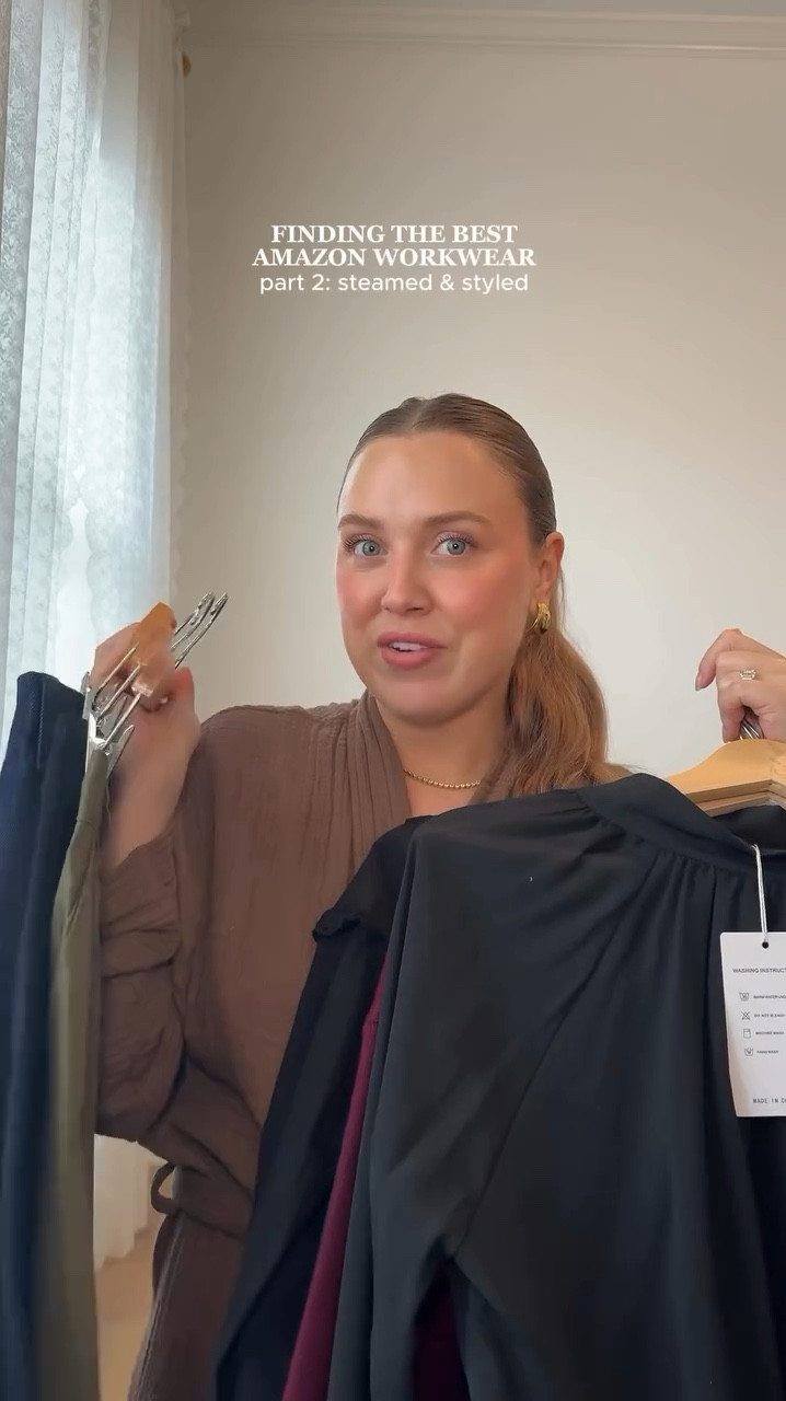 Finding the best Amazon workwear, part 2: steamed and styled

Neutral clothing, natural fibers, cotton sweater, knot cardigan, business casual, corporate, trousers, denim pants, chic top, blouse, winter clothes, summer outfitt

#LTKFindsUnder100 #LTKWorkwear #LTKStyleTip