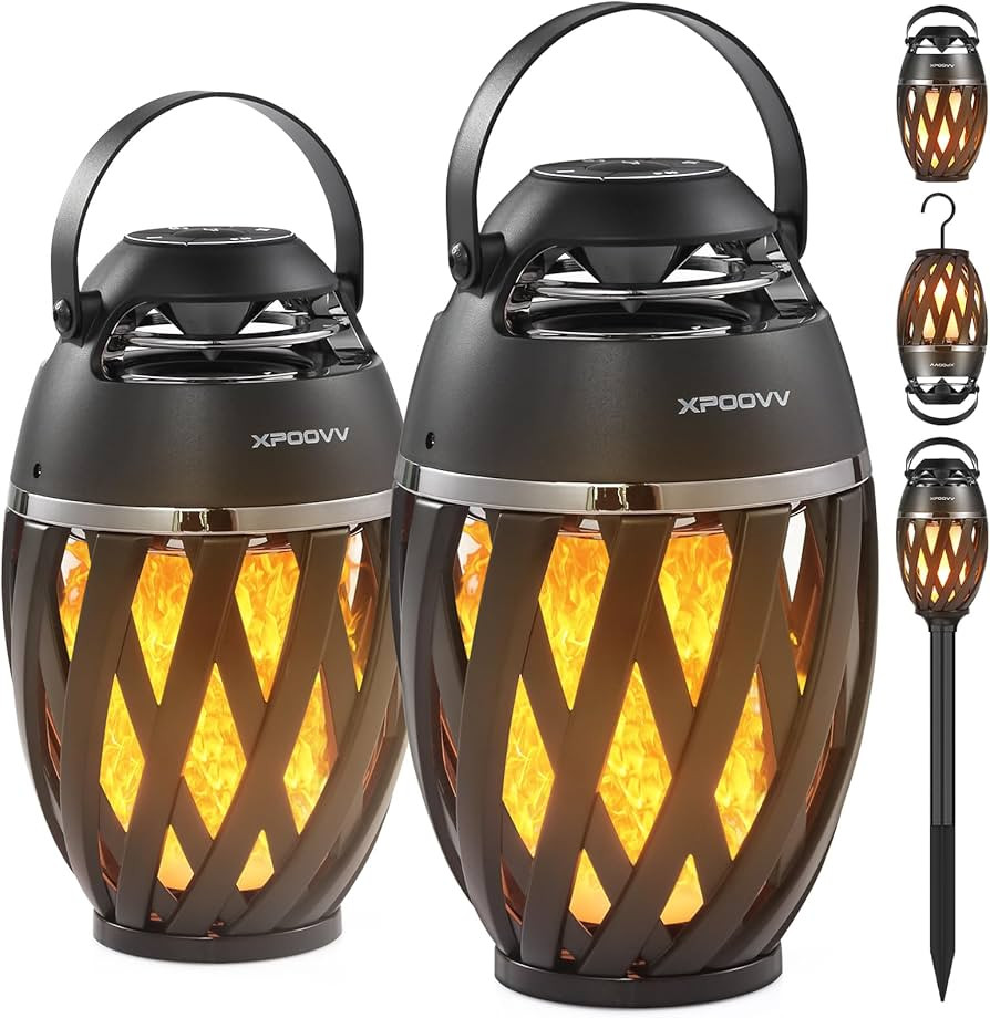 Chrismas Gifts for Men, 2025 New Flame Outdoor Bluetooth Speaker with LED Torch, Cool Birthday Gi... | Amazon (US)