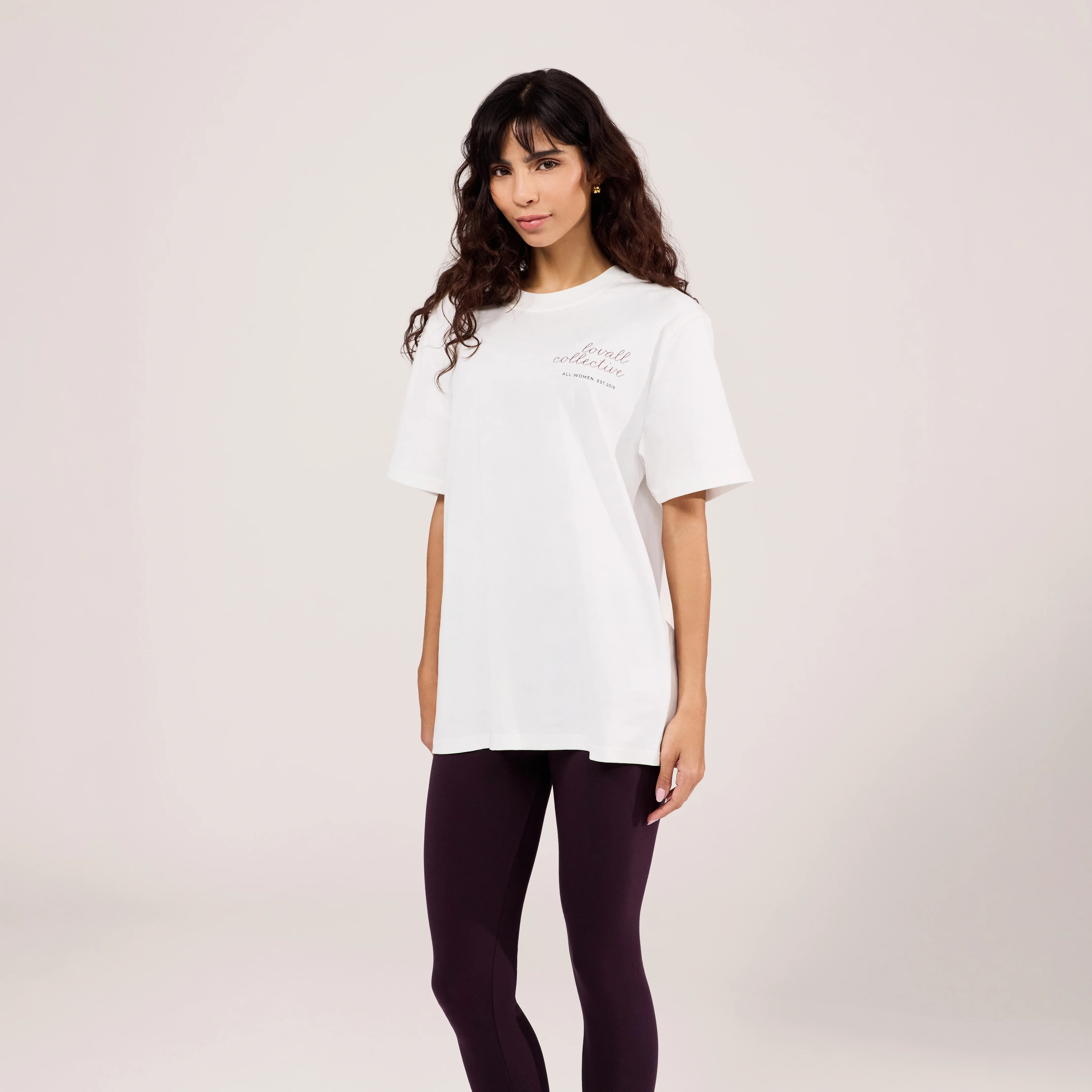 Graphic T-shirt Script - Off White | LOVALL