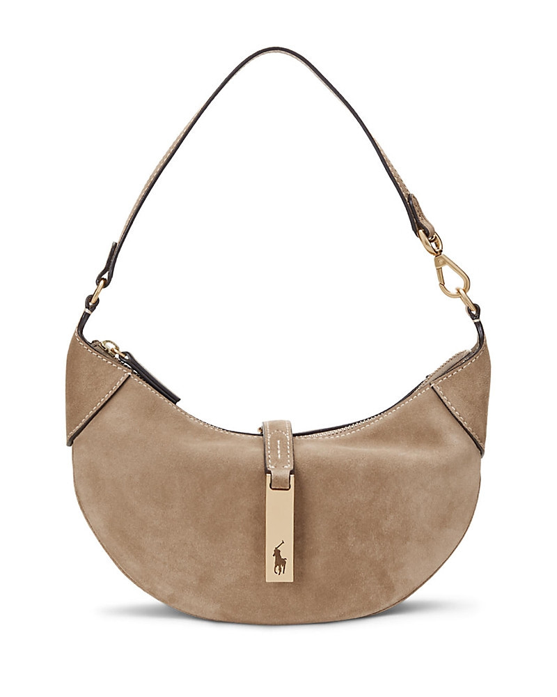 Polo Ralph Lauren Polo Id Mini Suede Shoulder Bag | Bloomingdale's (US)