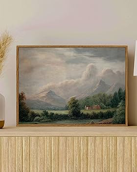 SHENIFY Landscape Canvas Wall Art Vintage Classical Prints Farmhouse Room Decor for Bathroom Bedr... | Amazon (US)