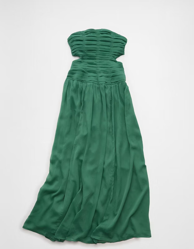 AE Strapless Cut-Out Maxi Dress | American Eagle Outfitters (US & CA)