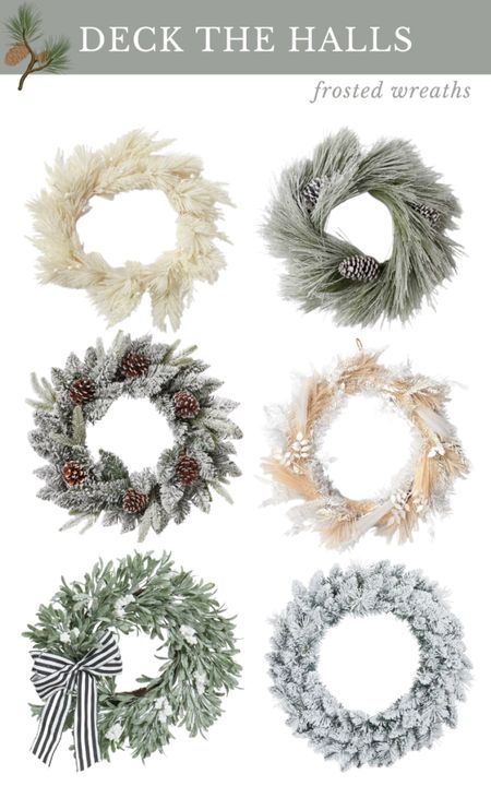 Deck the halls with the prettiest frosted wreaths, flocked wreaths, white wreaths, snowy wreaths. These Christmas wreaths lend a snowy vibe to your Christmas decor.

#LTKSeasonal #LTKHoliday #LTKhome