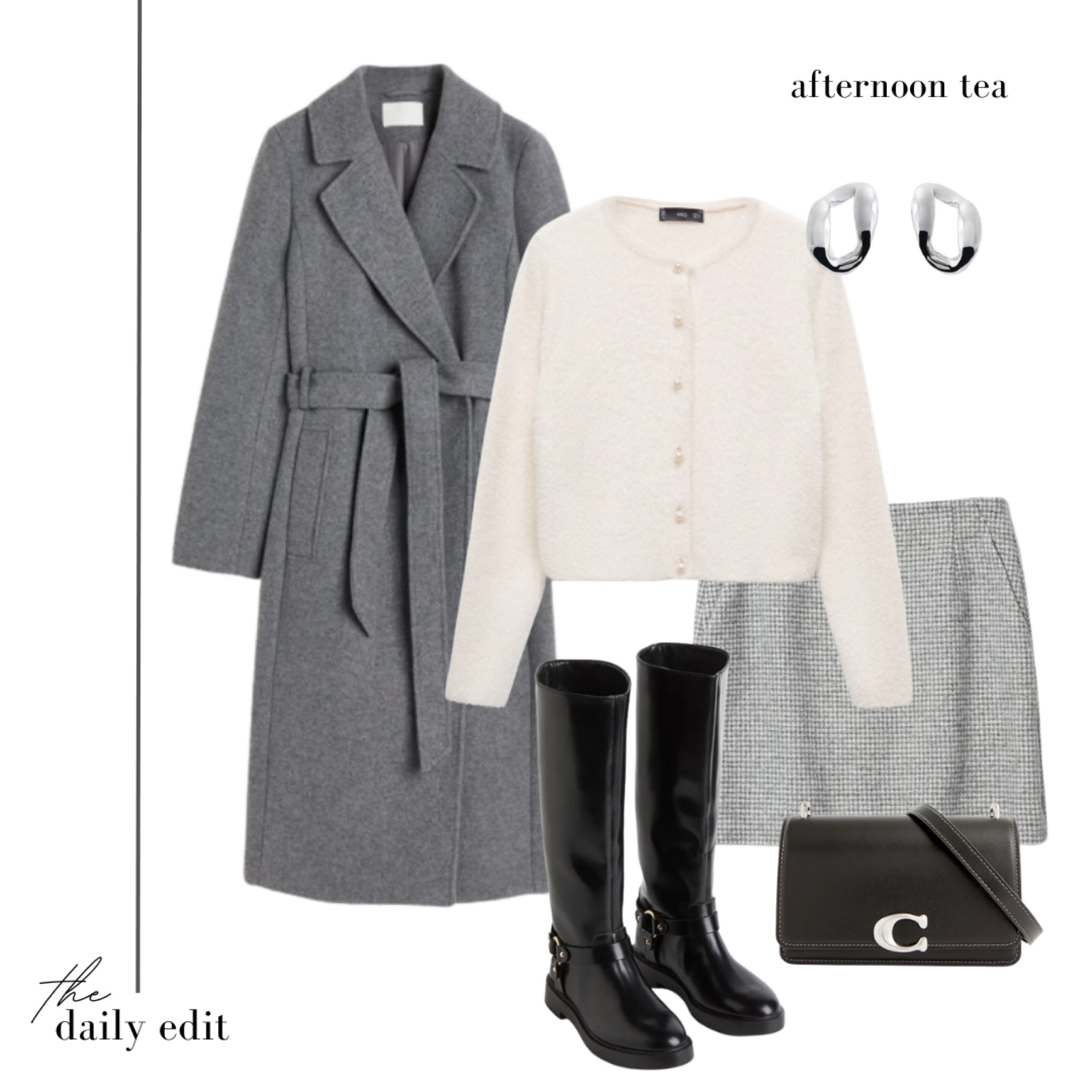 A cool toned outfit 🩶

Autumn outfit inspiration, autumn knitwear, autumn outfits, all grey outfit, neutral outfit, silver jewellery, Coach bag, new season, grey H&M coat, Massimo Dutti, Mango knitwear, wool skirt, knee high boots, timeless style, casual smart, what to wear today, styling tips, workwear outfit, quiet luxury

#LTKstyletip #LTKeurope #LTKSeasonal