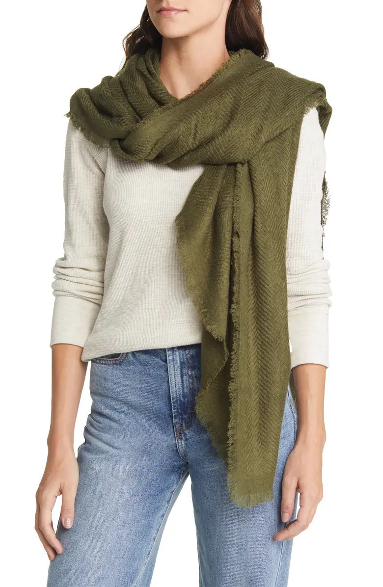 Treasure & Bond Herringbone Burlap Scarf | Nordstrom | Nordstrom